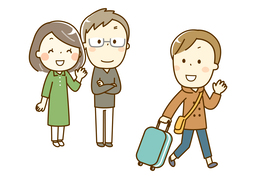 come fromのイラスト